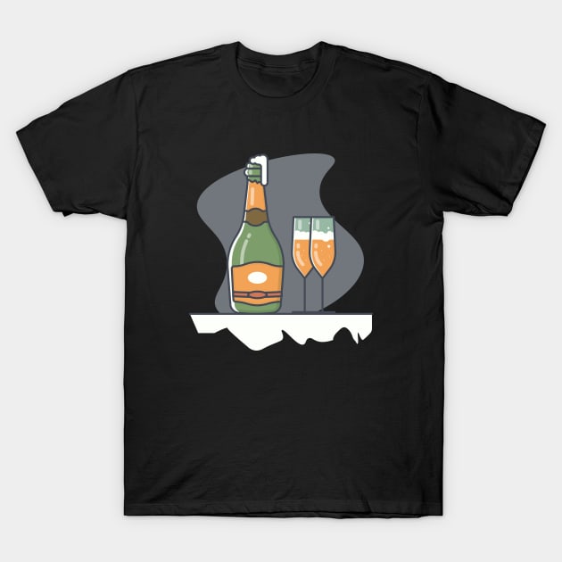 Champagne T-Shirt by ezwearbox